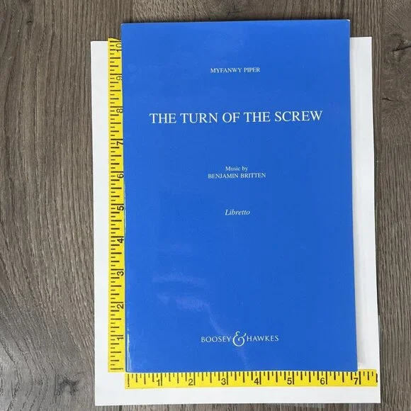 Turn of the Screw Sheet Music Myfanwy Piper Libretto New Hal Leonard Britten - Picture 5 of 5